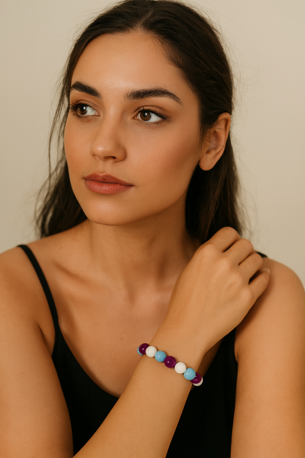 Reiki Infused Aquarius Zodiac Bracelet