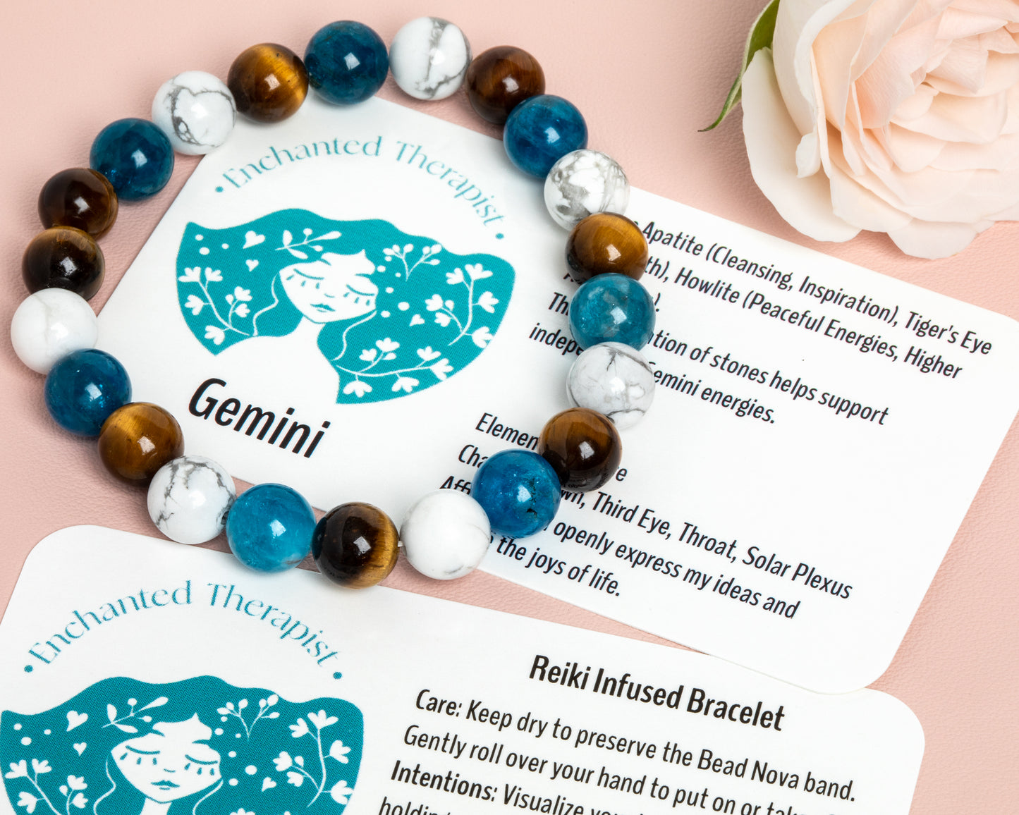 Reiki Infused Gemini Zodiac Bracelet