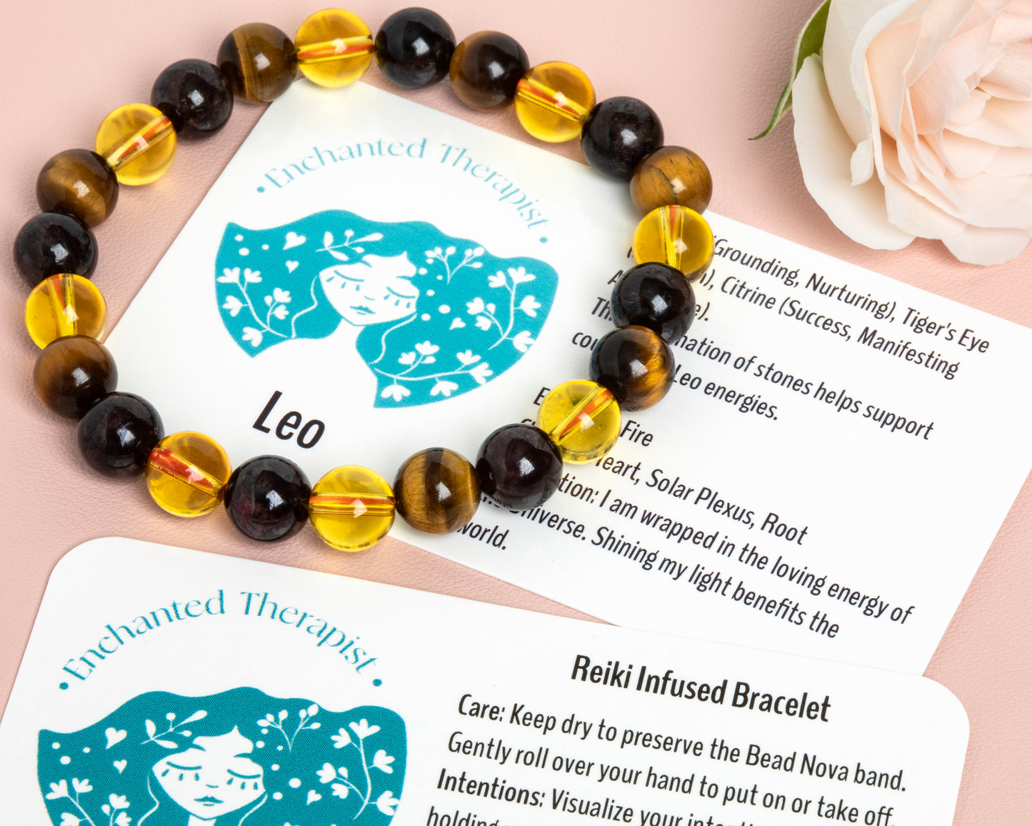 Reiki Infused Leo Zodiac Bracelet