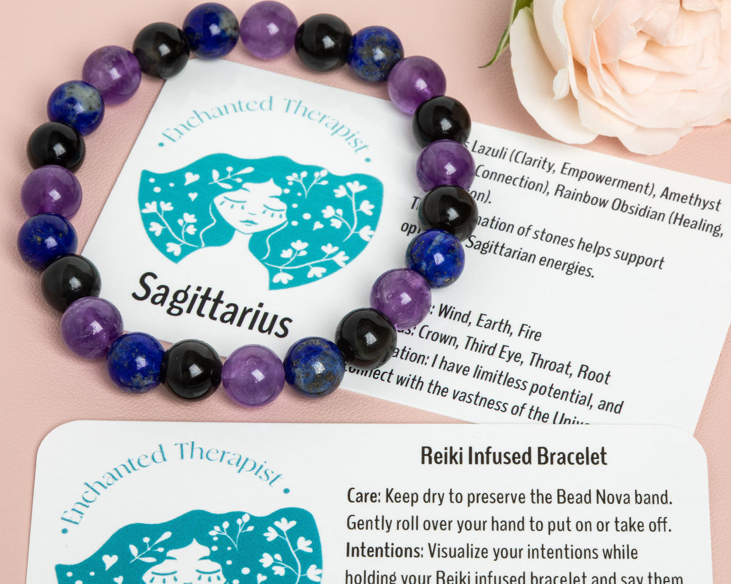 Reiki Infused Sagittarius Zodiac Bracelet